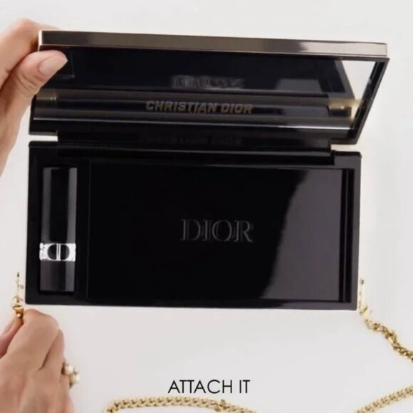 CHRISTIAN DIOR Limited Edition Metal Clutch Shoulder Bag With Lipsticks - Picture 9 of 9